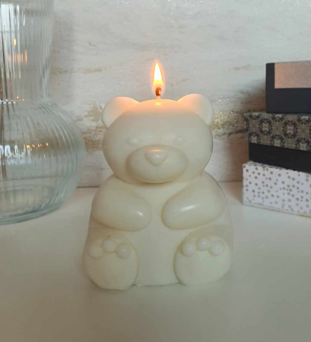 Vanilla Scented Teddy Bear Candle