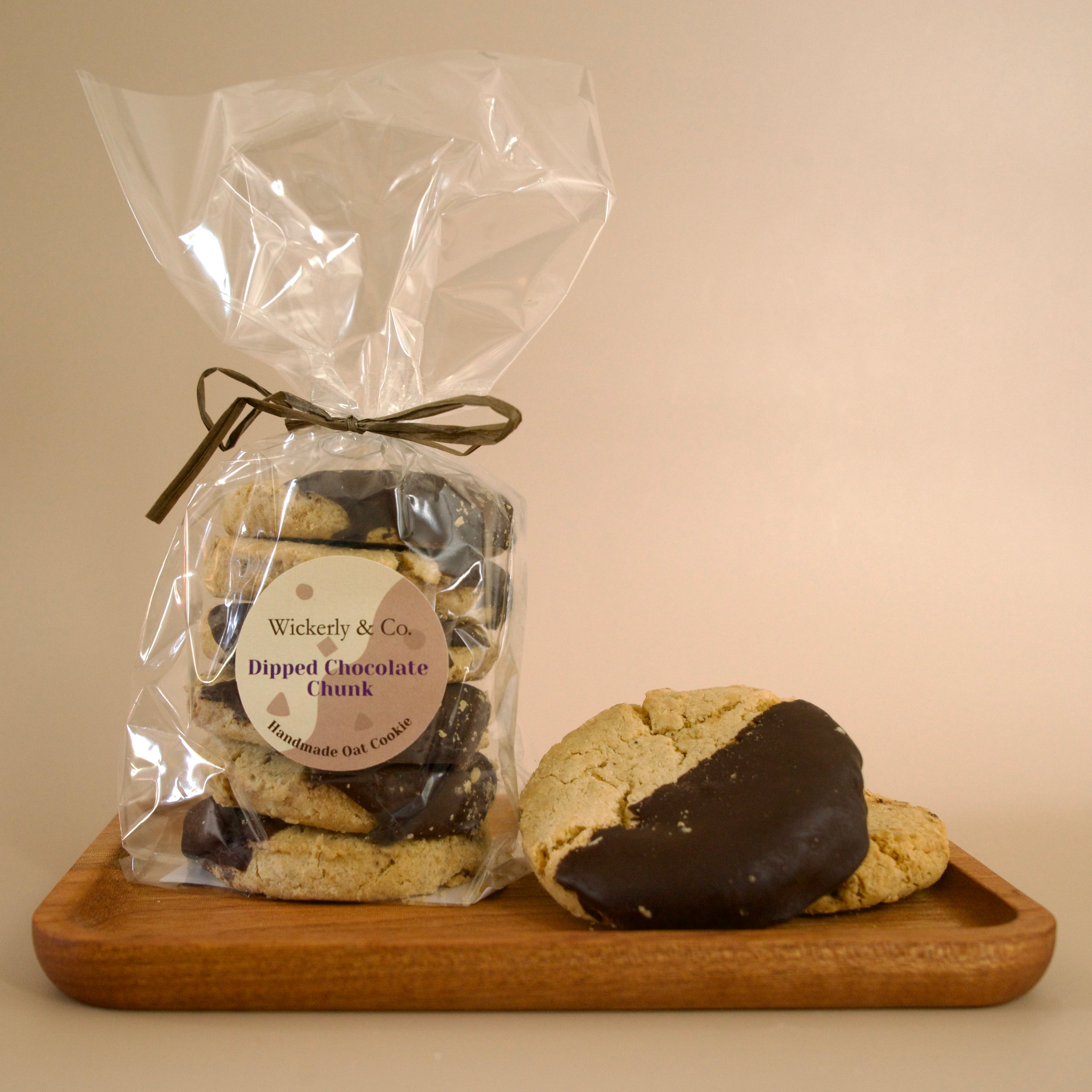 Dipped Chocolate Chunk Oat Cookie