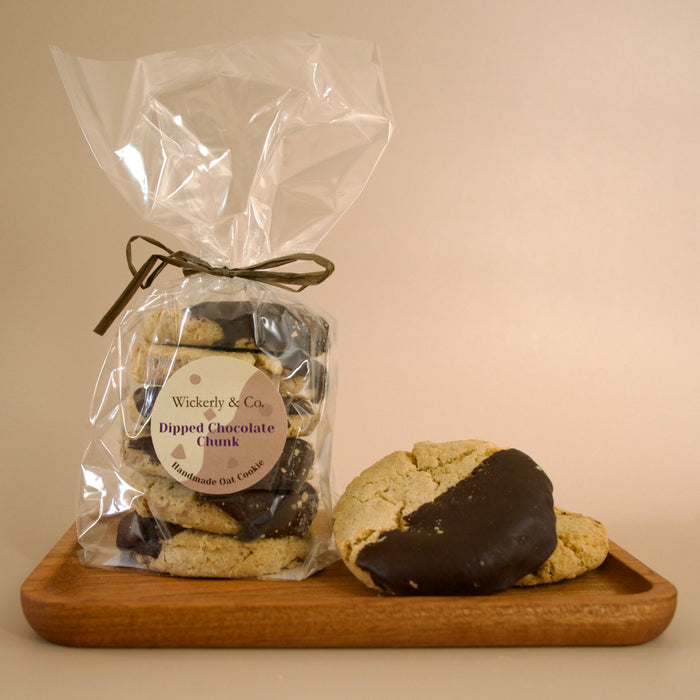 Dipped Chocolate Chunk Oat Cookie